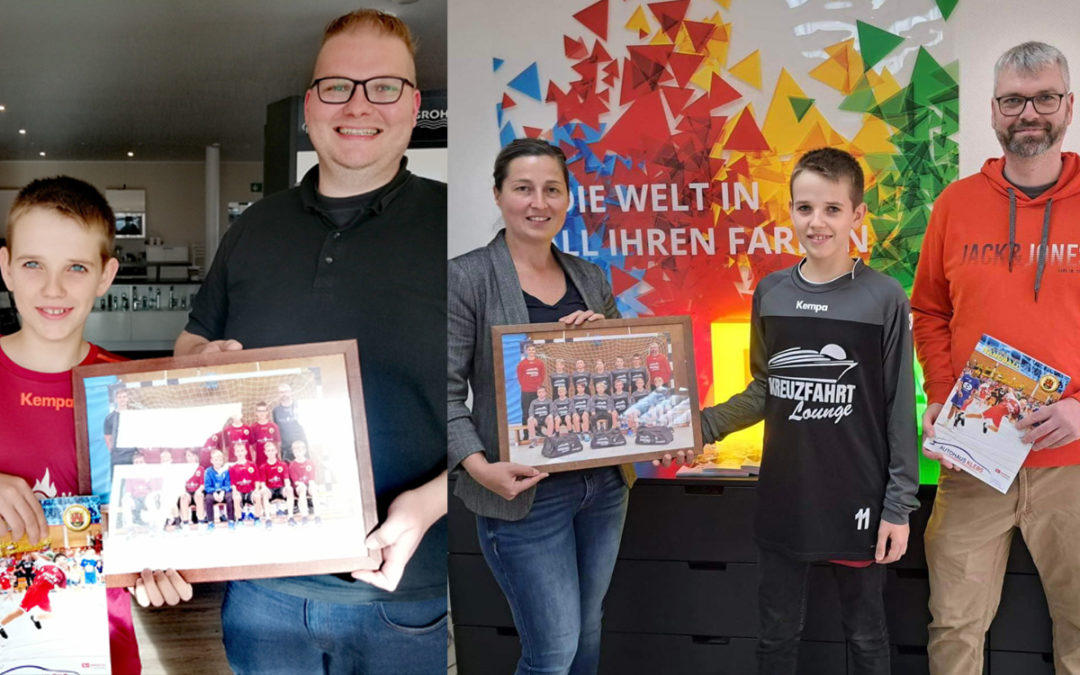 Die männliche Jugend D1 bedankt sich bei Ihren Förderern