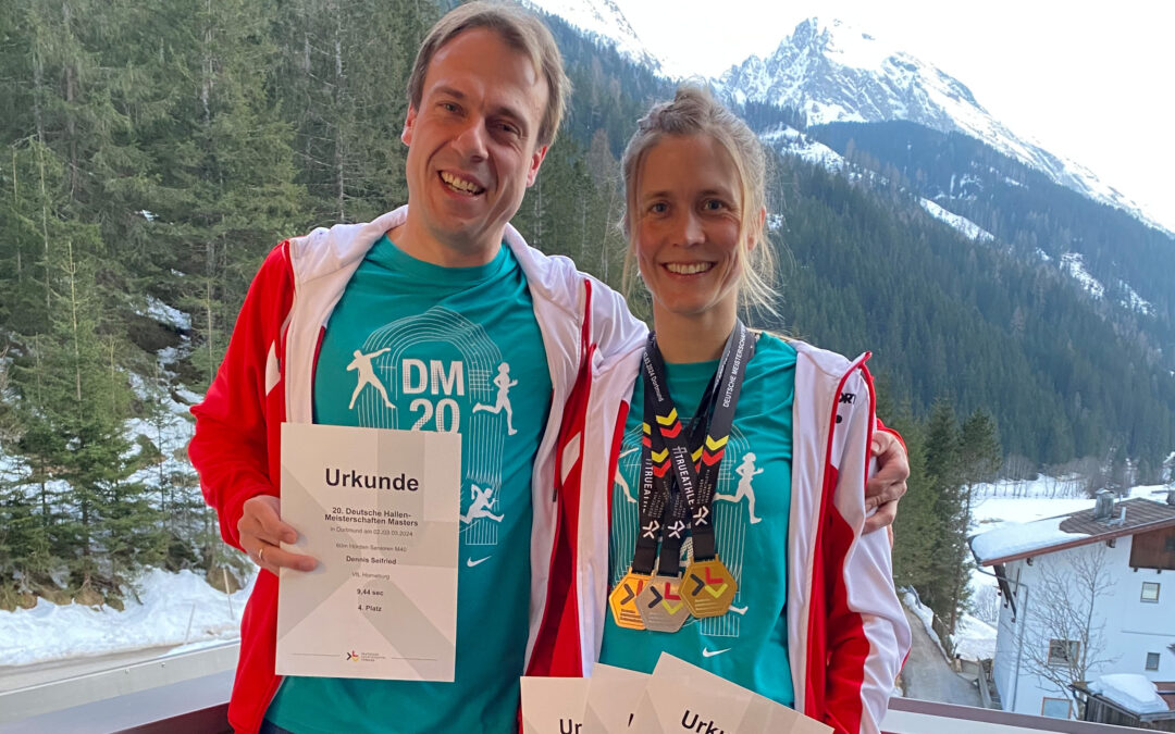 Sprinterpaar Seifried überzeugt wieder bei Deutschen Senioren Meisterschaften