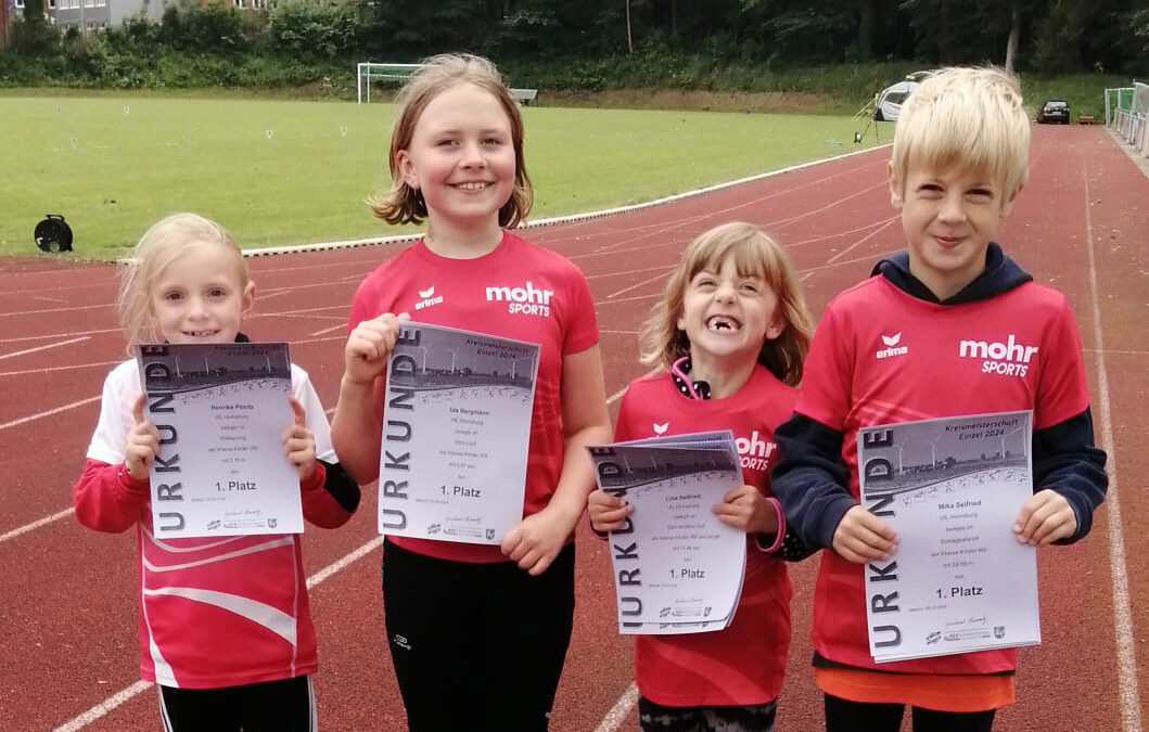 Jungathleten des VfL Horneburg holen 10 Titel bei den Offenen Kreismeisterschaften in Meldorf (Schleswig-Holstein)