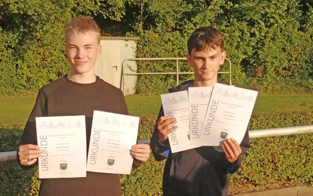 Niklas Bergmann gewinnt seinen ersten Wettkampf