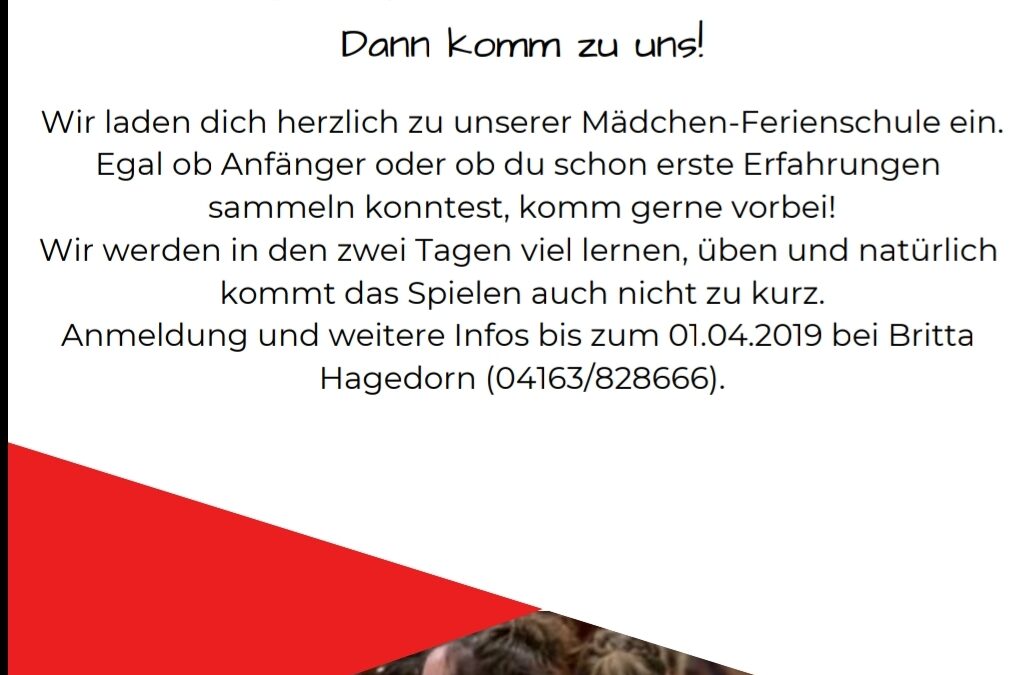 Handball Ferienschule für Mädchen